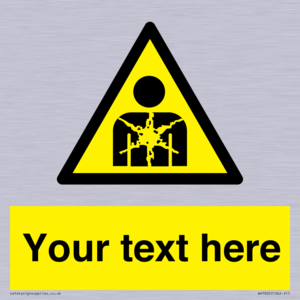 Custom Warning substance or mixture presenting a health hazard